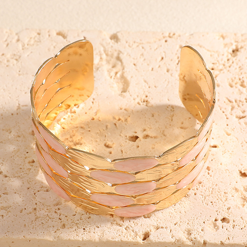 Damen Armreif mit kunstvollem, floralem Motiv Shop Nory