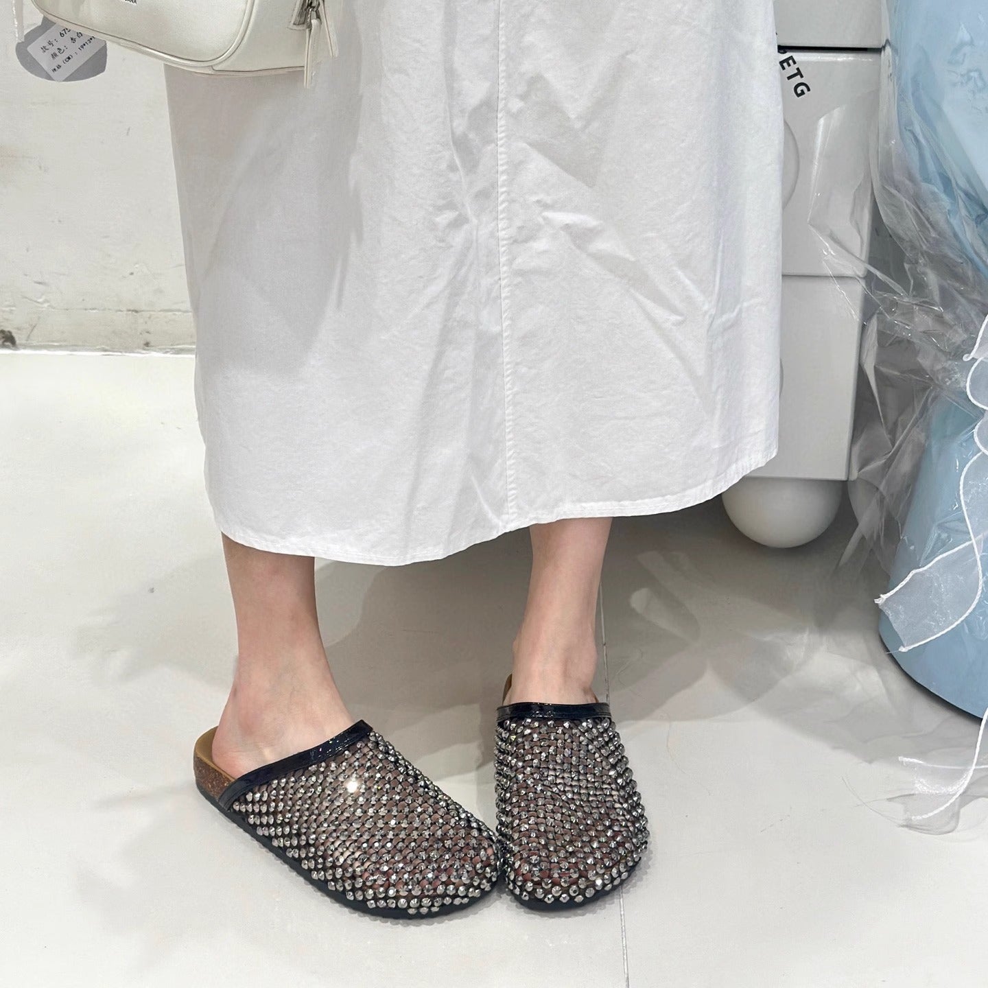 Damen Modische Clogs mit Funktionsoberfläche und komfortablem Fußbett