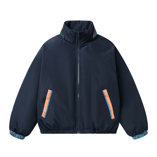 Damen Boxy Leicht-Windbreaker mit hohem Stehkragen und kontrastbesetzten Eingrifftaschen Shop Nory
