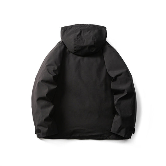 Herren Funktionelle Outdoor-Softshelljacke mit Kapuze und Mehrfachtaschen Shop Nory