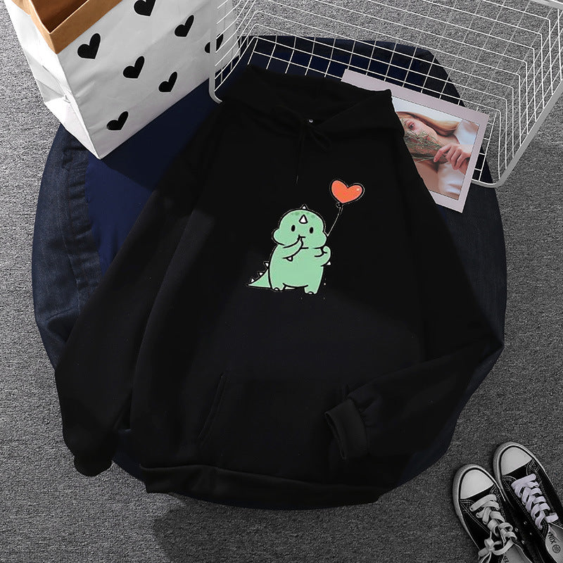 Damen nan Kapuzenpullover im Relaxed-Fit mit botanischer Frucht-Illustration und Kängurutasche Shop Nory