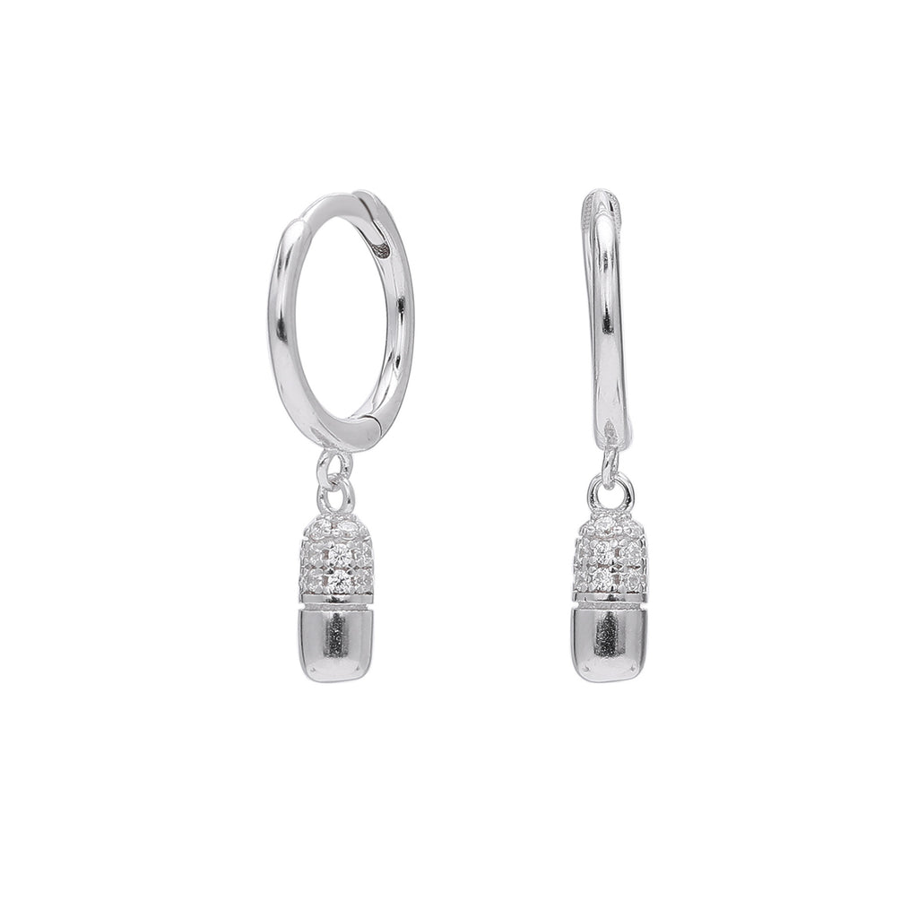 Damen Ohrhänger mit funkelndem Zirkon-Anhänger aus hochwertigem 925 Sterlingsilber Shop Nory
