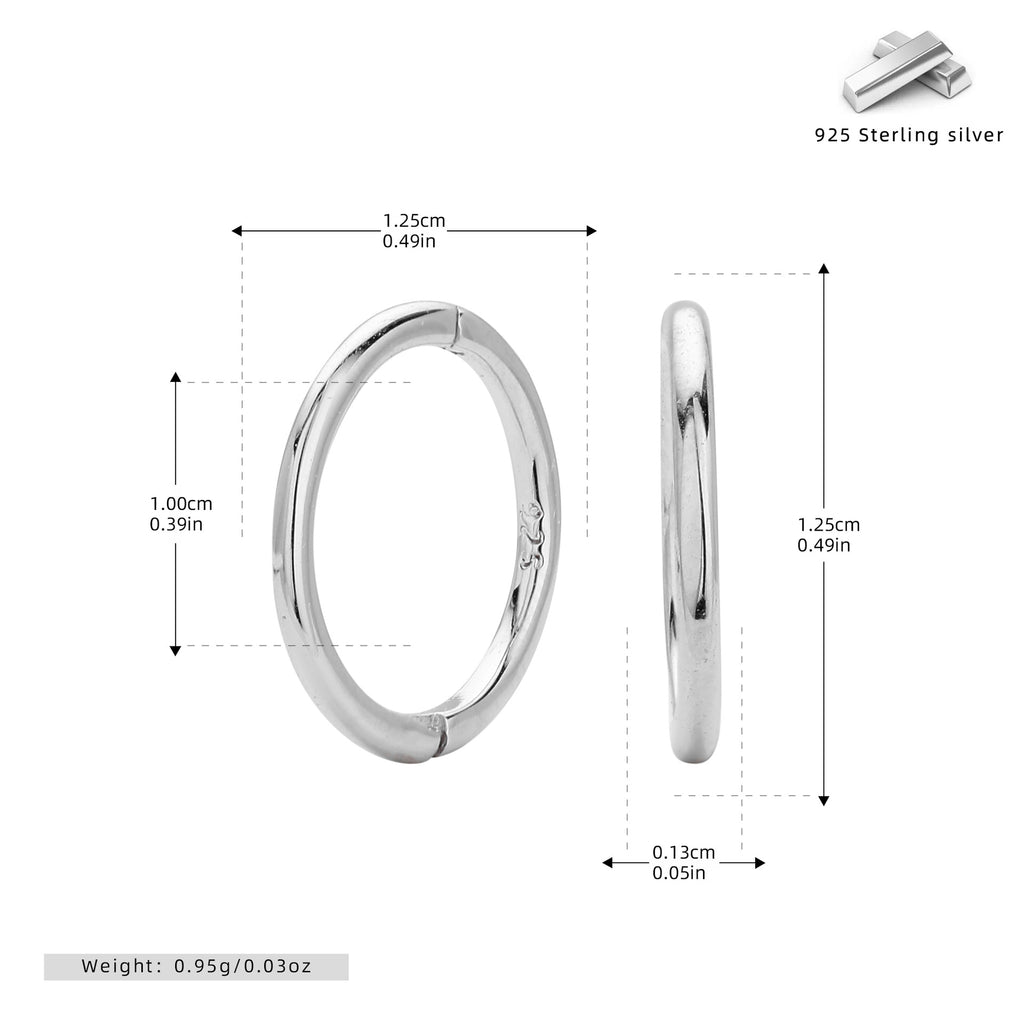 Damen Creolen aus hochwertigem 925 Sterlingsilber Shop Nory