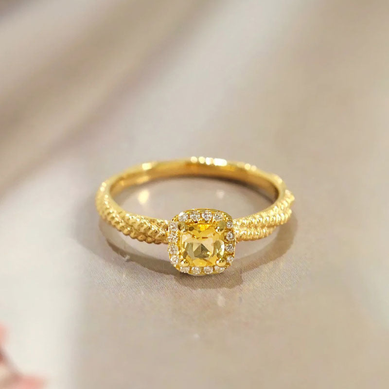 Damen Eleganter Ring mit glitzerndem Zirkonia Shop Nory