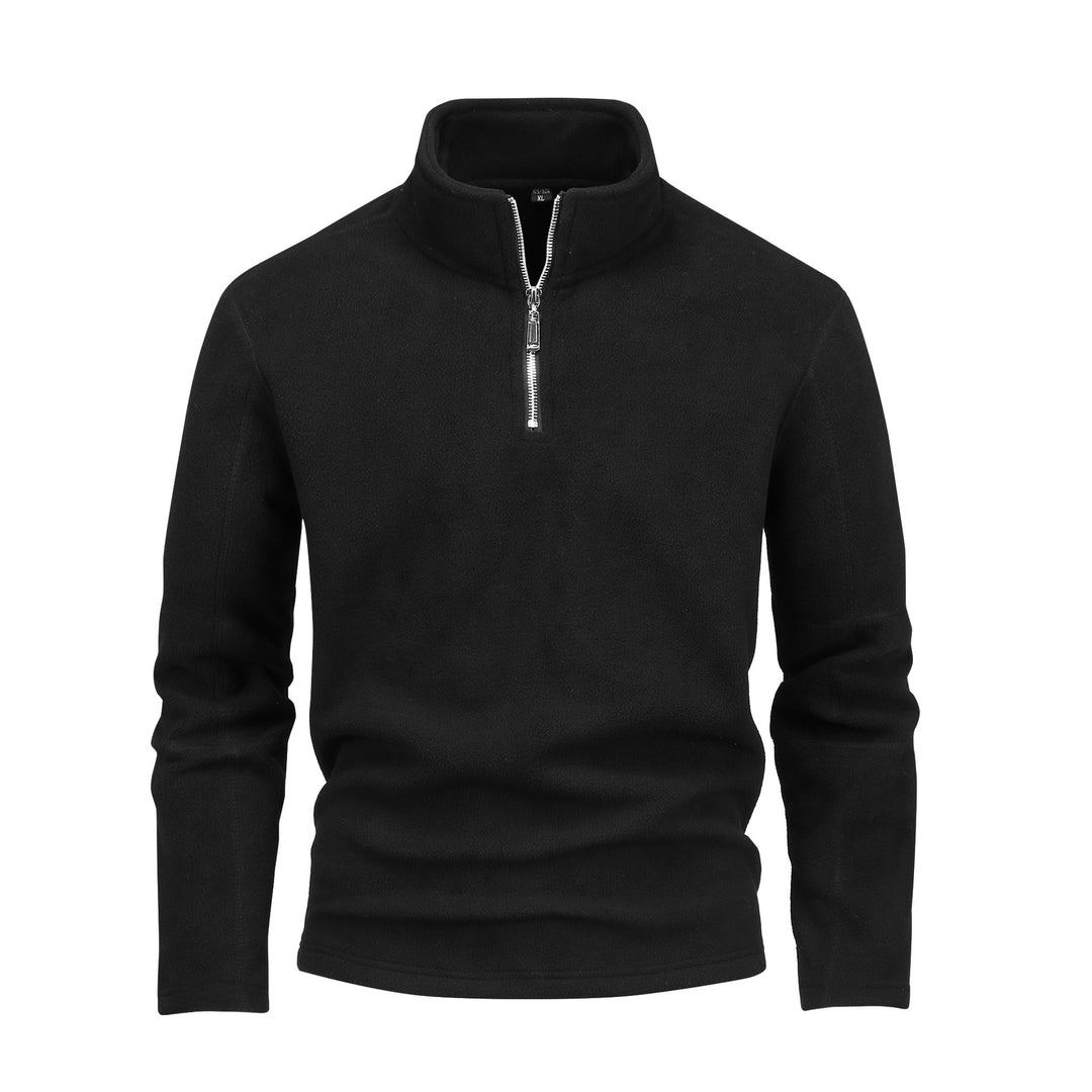 Herren nan Fleece-Halbzip-Pullover mit Stehkragen und flauschiger Mikrofleece-Qualität Shop Nory