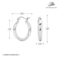 Damen Creolenohrringe mit elegantem und zeitlosem Design aus hochwertigem 925 Sterling Silber Shop Nory