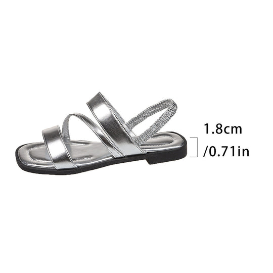 Damen Komfortable Riemchen-Sandalen mit gepolsterter Fußbettgestaltung