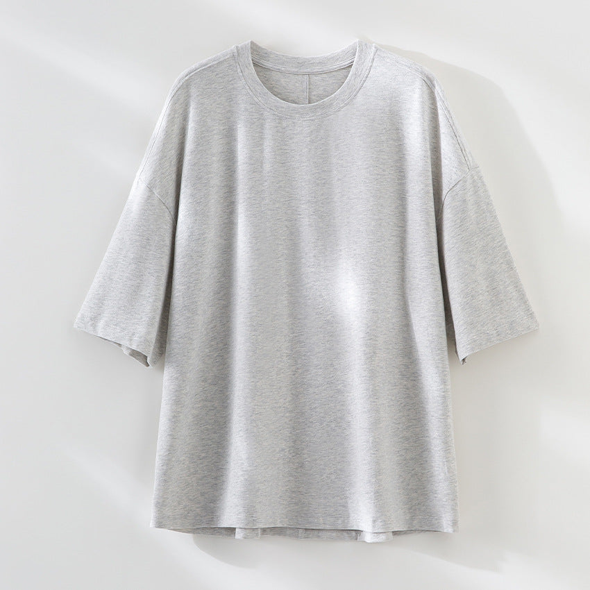 Herren Oversized T-Shirt aus hochwertigem Baumwollmix mit überschnittener Schulter und lockerem Fall Shop Nory