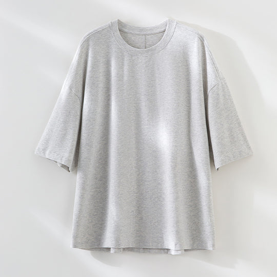 Herren Oversized T-Shirt aus hochwertigem Baumwollmix mit überschnittener Schulter und lockerem Fall Shop Nory