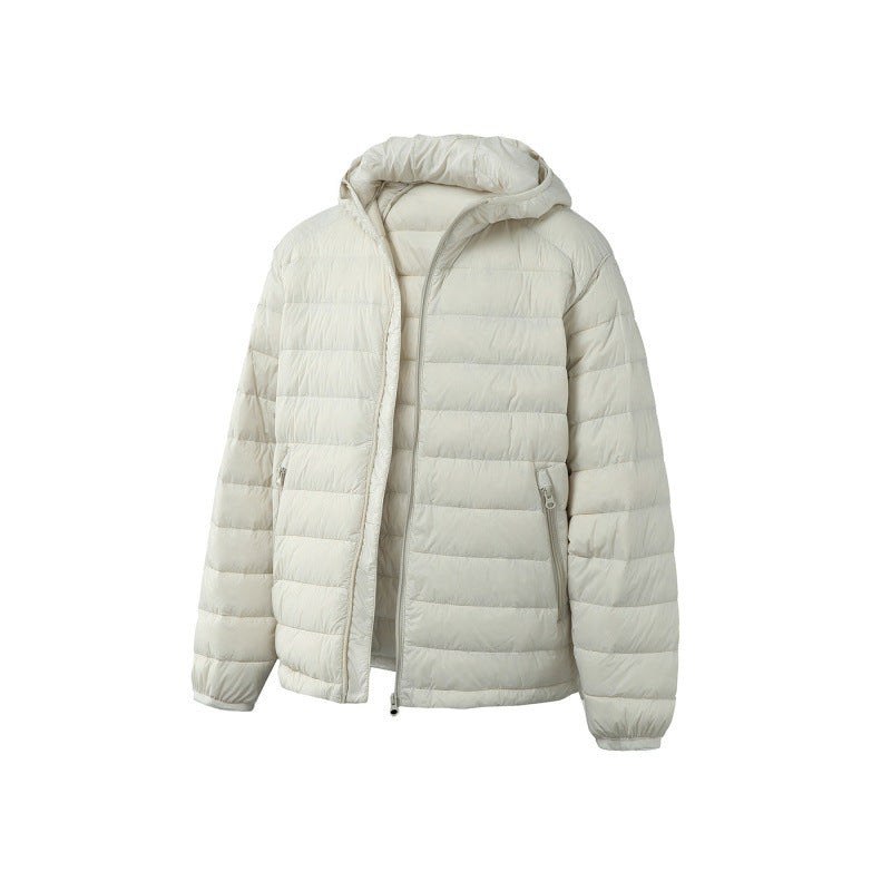 Unisex Ultraleichte gesteppte Kapuzenjacke mit Thermofüllung und Reißverschlusstaschen Shop Nory