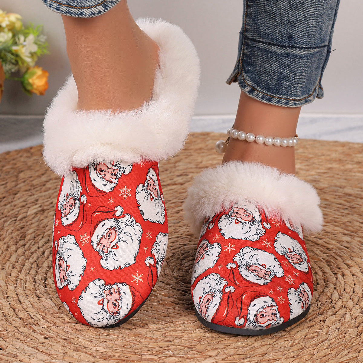 Damen Glitzernde Slippers mit funkelnden Pailletten und weichem Innenmaterial