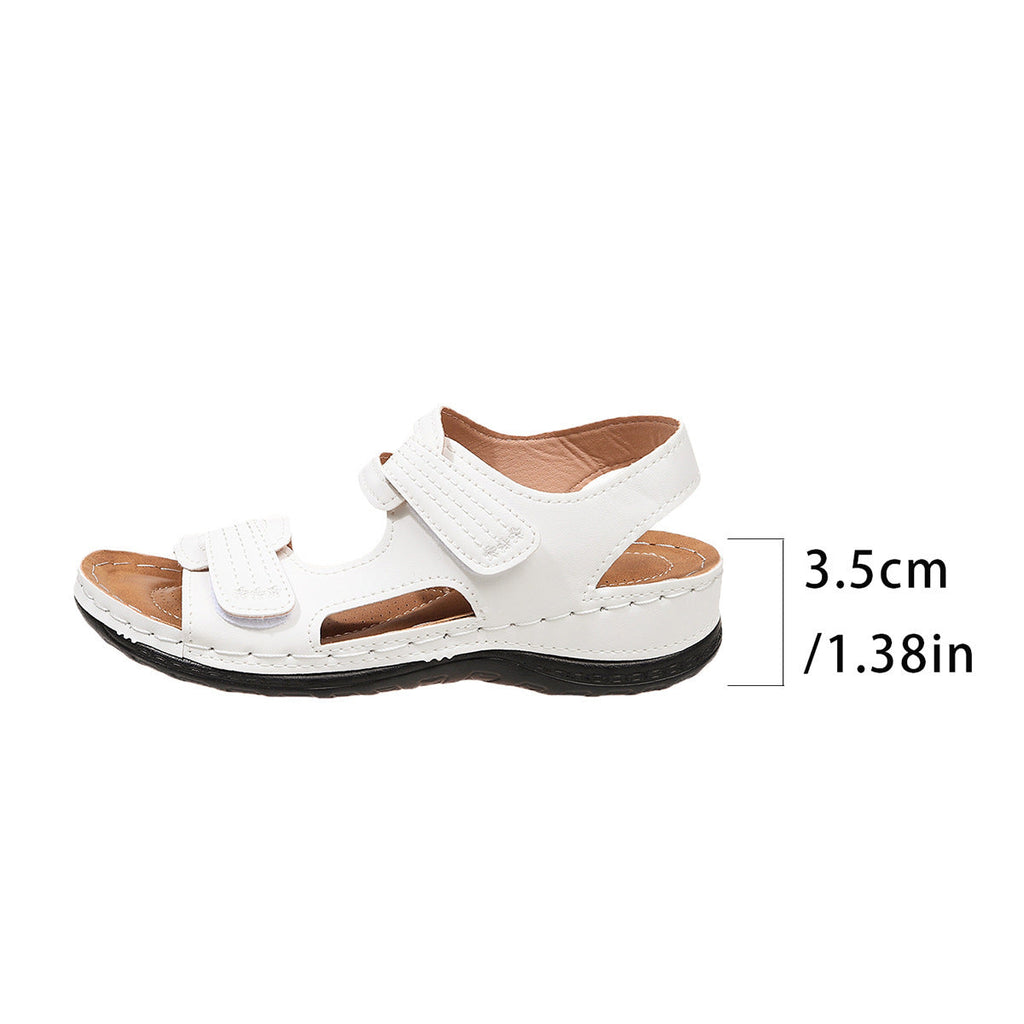 Damen Komfortable Klett-Sandalen mit anatomischer Fußbettgestaltung