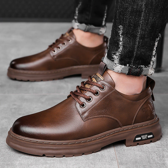 Elegante Herren-Schnürschuhe mit rutschfester Außensohle und atmungsaktivem Innenfutter