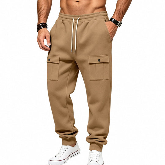 Herren Cargo-Jogginghose mit elastischem Bund und aufgesetzten Klappentaschen Shop Nory