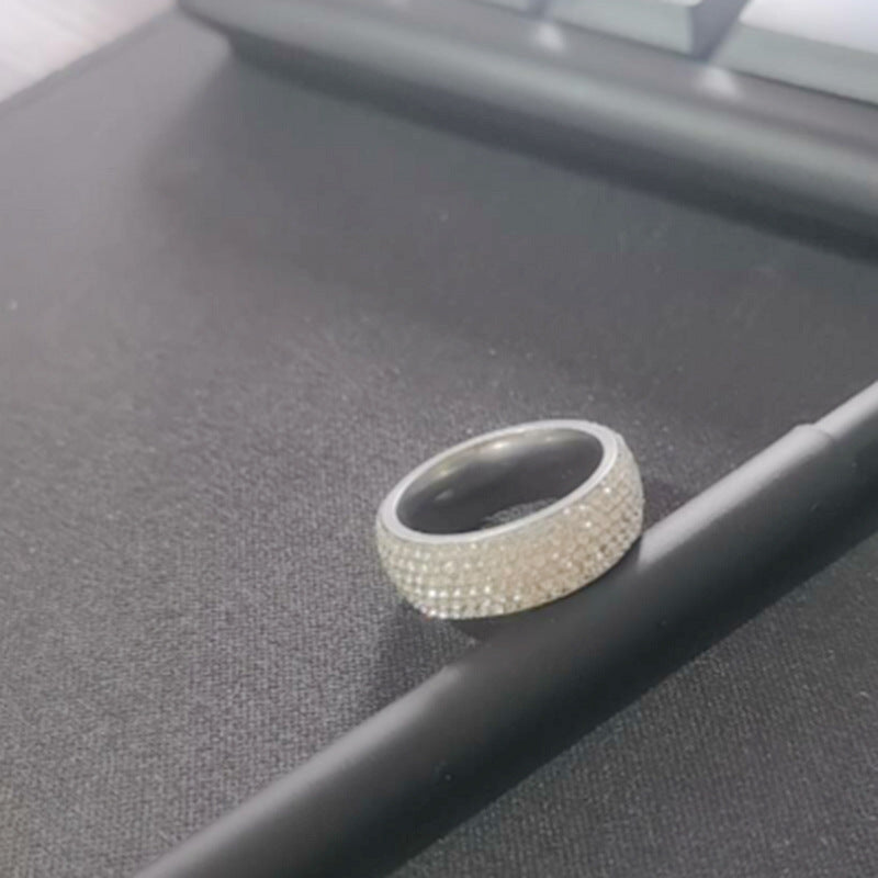 Herren Ring mit funkelndem Zirkonia-Besatz Shop Nory