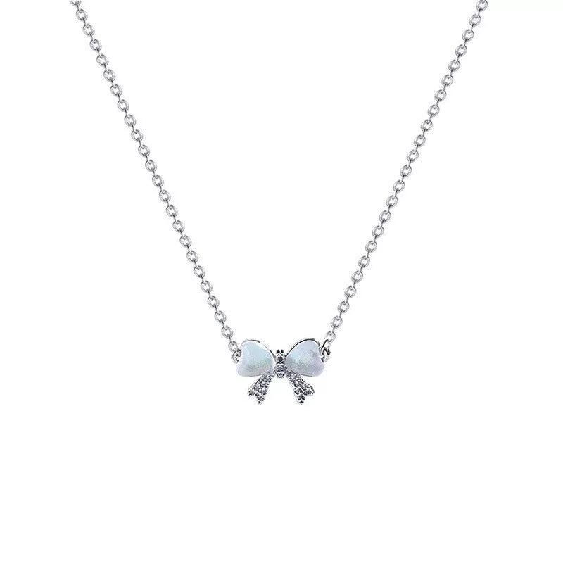 Damen Halskette mit elegantem Schleifenanhänger Shop Nory