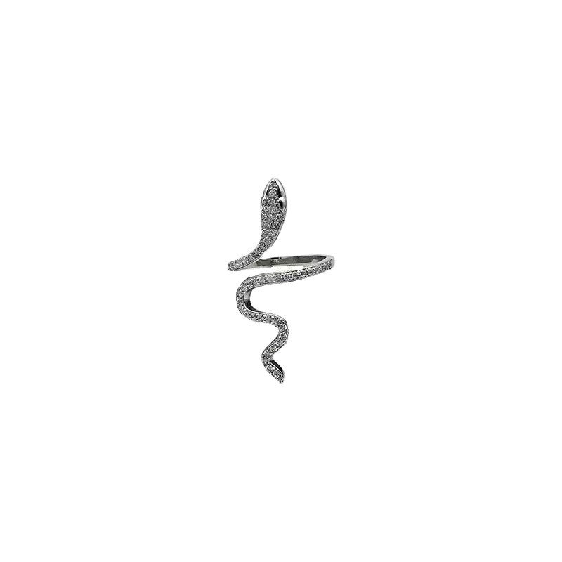 Damen Ring im eleganten Schlangen-Design mit funkelnden Zirkonia Shop Nory