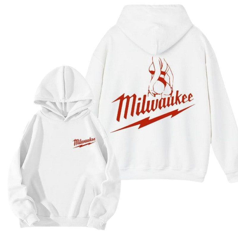 Damen Kapuzensweater mit modernem Logo-Print und weicher Innenseite