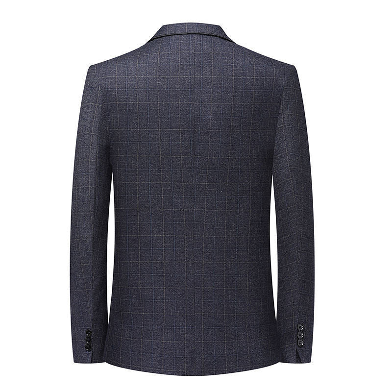 Herren Eleganter karierter Sakko mit taillierter Passform und leichter Wollmischung Shop Nory
