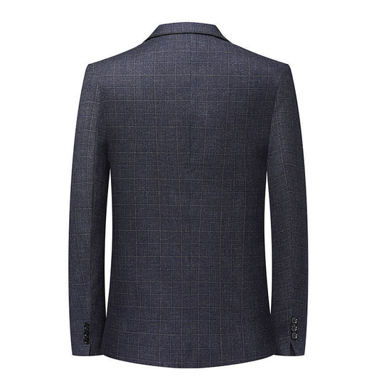 Herren Eleganter karierter Sakko mit taillierter Passform und leichter Wollmischung Shop Nory