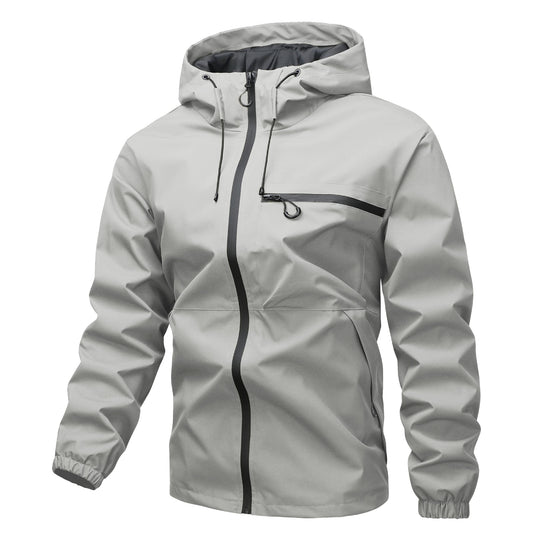 Unisex Wasserabweisende Softshell‑Regenjacke mit verschweißten Nähten, Kapuze & wasserdichter Brusttasche Shop Nory