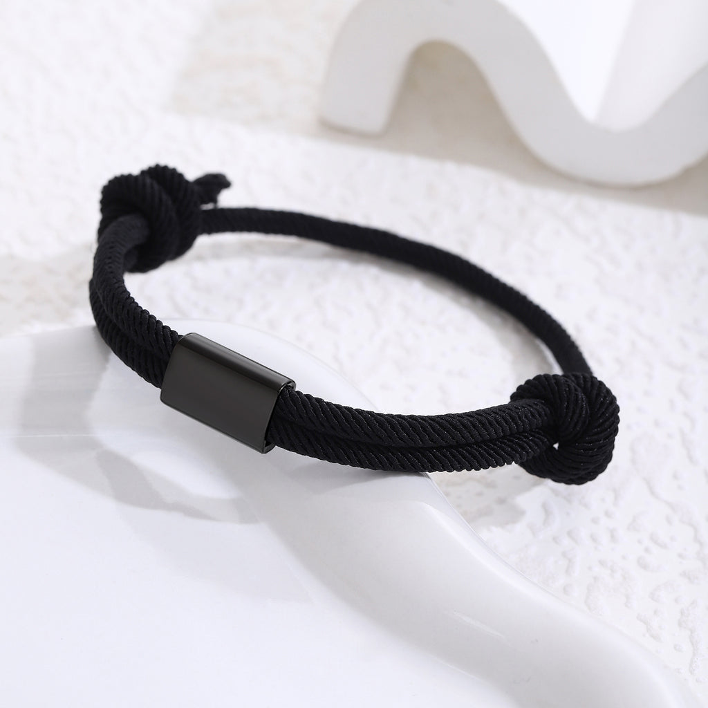 Damen geflochtenes Armband mit goldfarbener Akzentverschlusseinheit Shop Nory