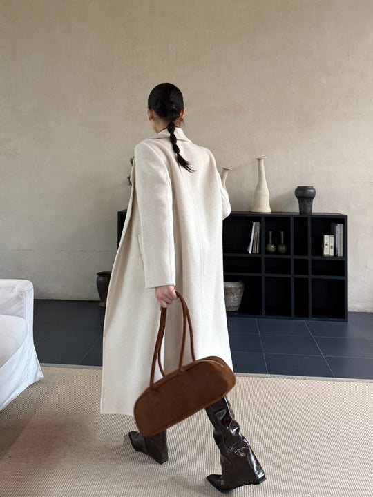 Damen Oversize Wollmantel mit strukturierter Schulterpartie und elegantem Revers Shop Nory
