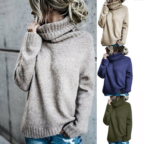 Damen Oversize-Kuschel-Rollkragenpullover aus Feinstrick Shop Nory