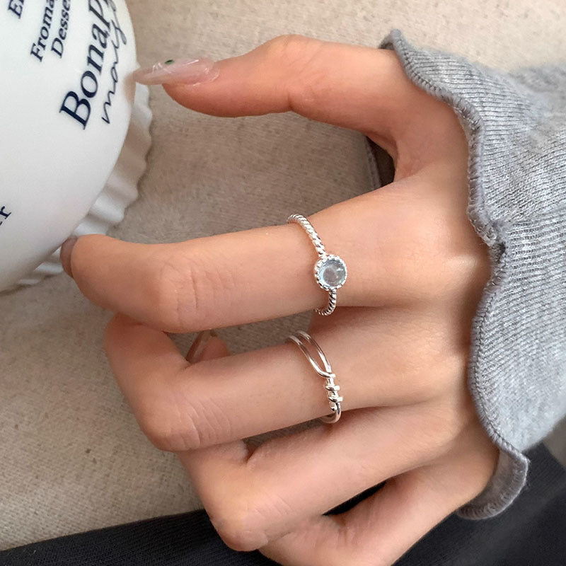 Damen Offener Ring mit modernem, geschwungenem Design Shop Nory