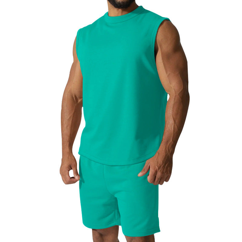 Herren sportliches Kurzarm-Set aus atmungsaktivem Material