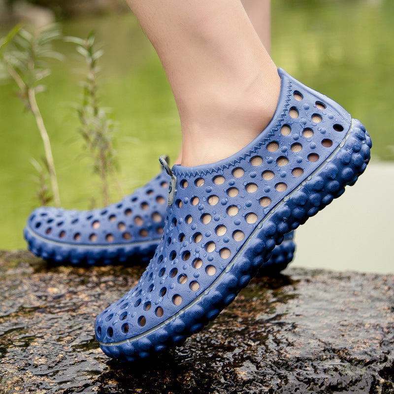 Damen Freizeit-Badeschuhe mit atmungsaktiver Oberflächenstruktur