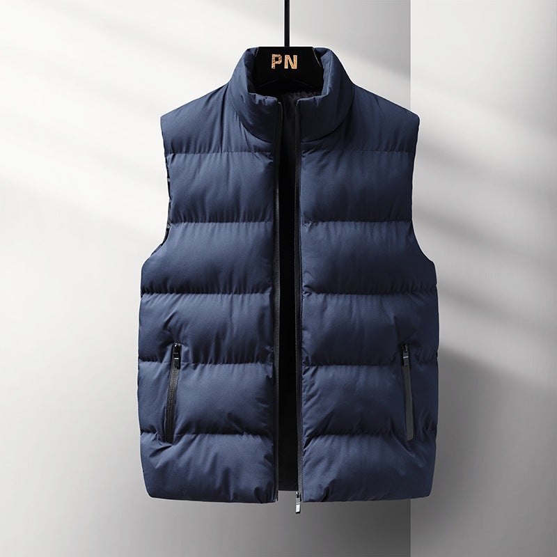 Herren Ärmellose Thermo‑Steppweste mit Stehkragen, winddichter Shell und Reißverschlusstaschen Shop Nory