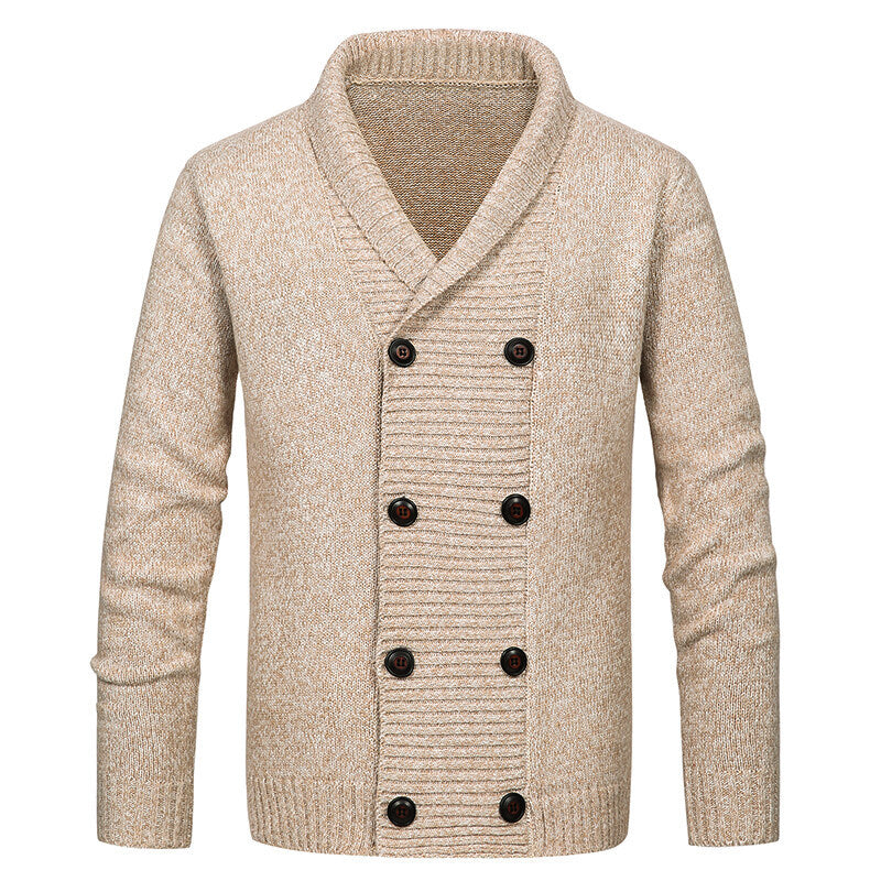 Herren Strickjacke mit Schalkragen und doppelter Knopfleiste Shop Nory