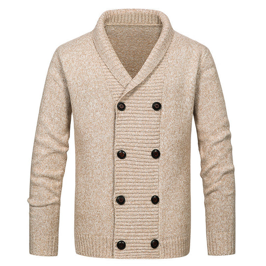 Herren Strickjacke mit Schalkragen und doppelter Knopfleiste Shop Nory