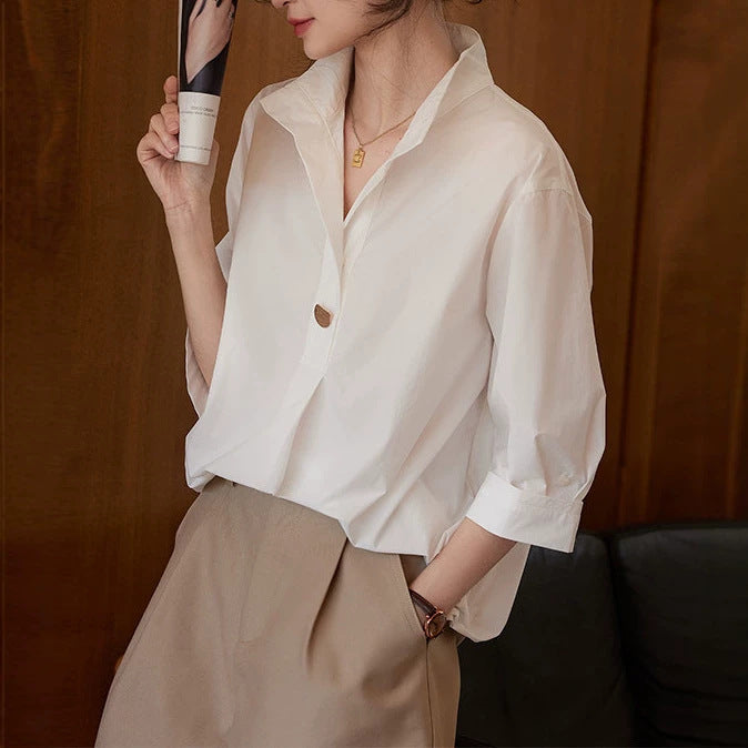 Damen Elegante und luftige Bluse mit modernem Schnitt Shop Nory