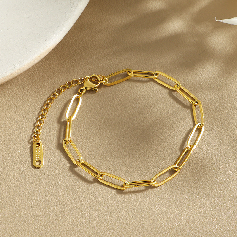 Damen Armband mit modernem Gliedermuster Shop Nory