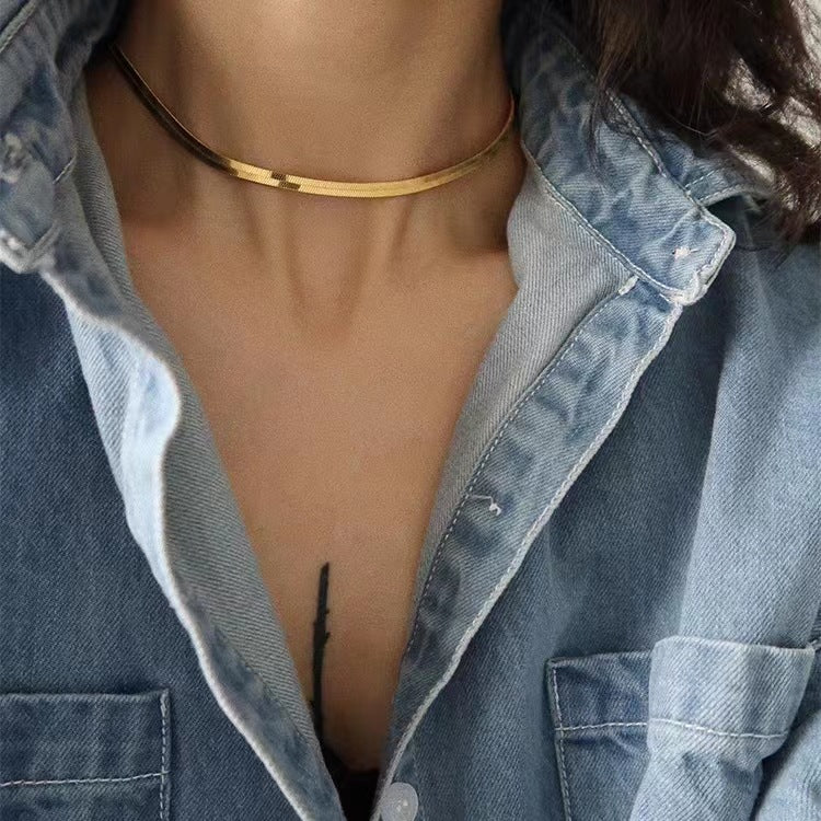Damen Elegante Gedrehte Glieder Choker Halskette Shop Nory