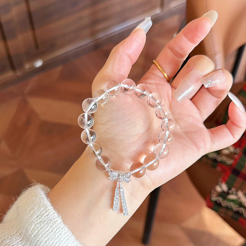 Damenarmband mit funkelndem Kristall-Detail und elegantem Schleifen-Design Shop Nory