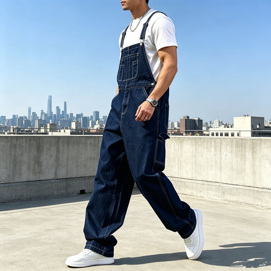 Herren Modische Denim-Latzhose Shop Nory