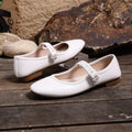 Damen Ballerinas mit praktischem Schnallenverschluss und bequemer Sohle