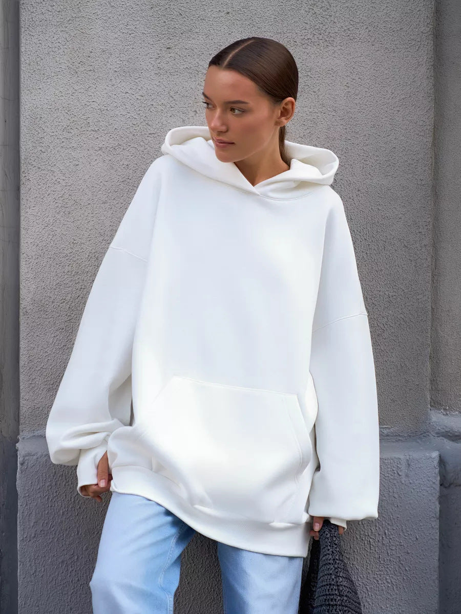Damen Oversized Kapuzenpullover mit extra weitem Schnitt und Kängurutasche Shop Nory