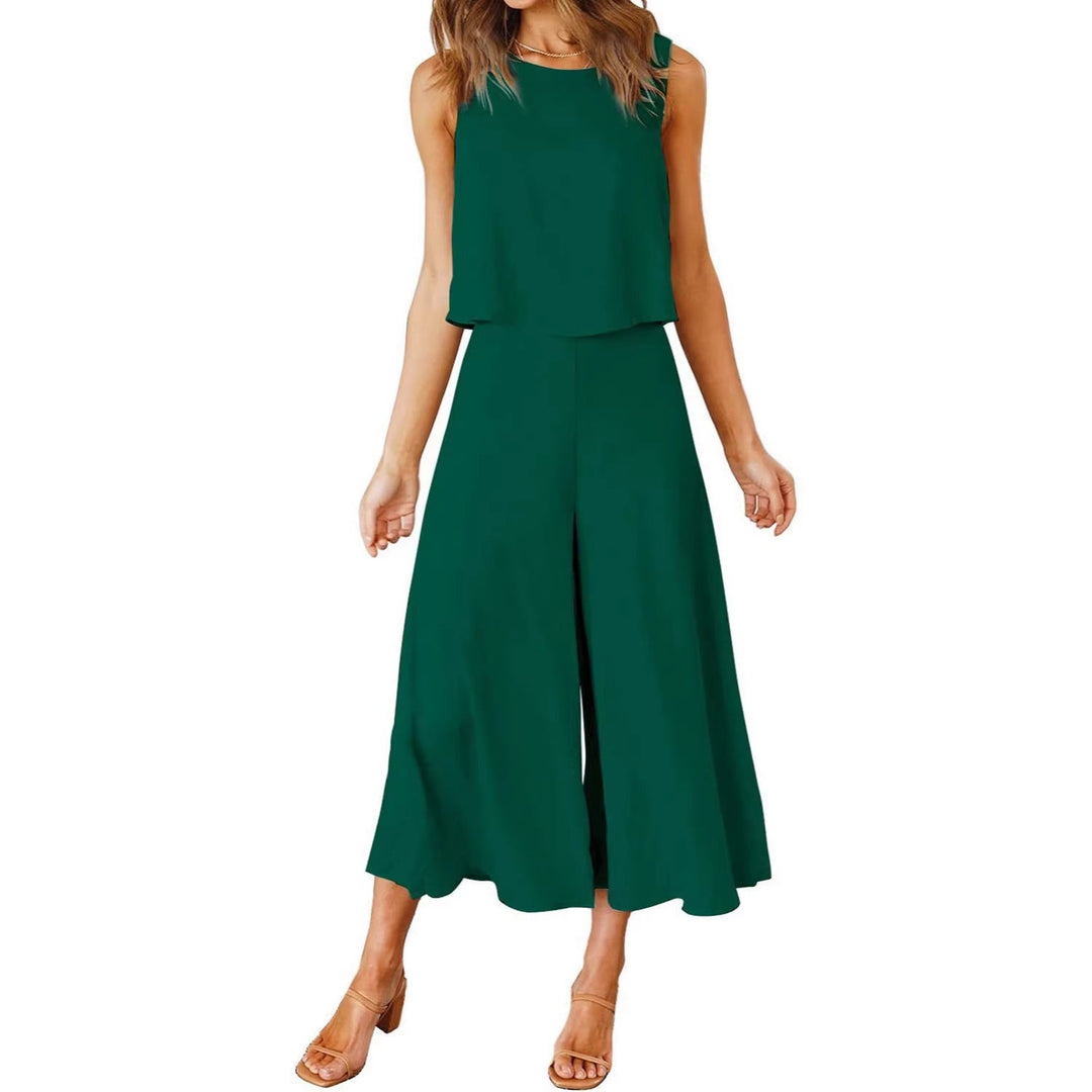 Damen bequemer Jumpsuit mit weitem Bein und schulterfreiem Design Shopnory