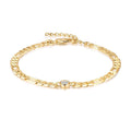 Damen Fußkettchen mit eleganten Zirkonia-Akzenten Shop Nory