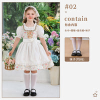 Kopftuch + Schürze + Kleid Y6057 + Socken