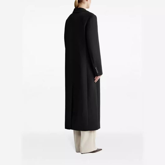 Damen lang geschnittener einreihiger Oversize-Mantel mit schmalem Revers Shop Nory
