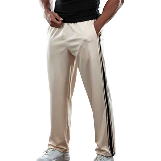 Herren nan lockere Trainingshose mit seitlichem Kontraststreifen, elastischem Bund und geradem Bein Shop Nory