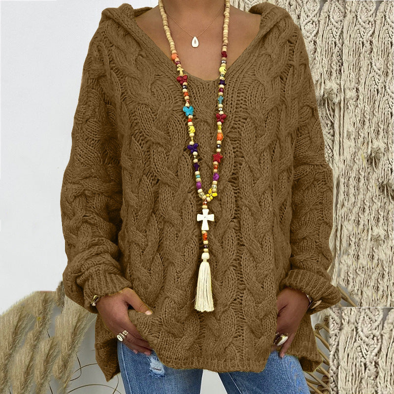 Gestrickter Hoodie