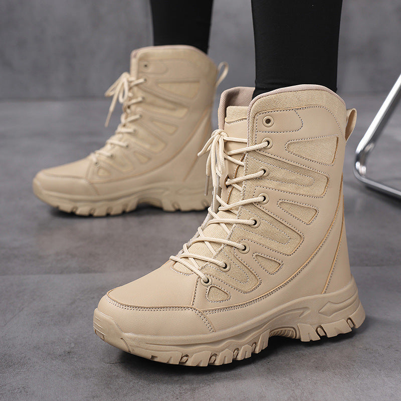 Damen High-Top Outdoor-Schuhe mit rutschfester Sohle und atmungsaktivem Obermaterial