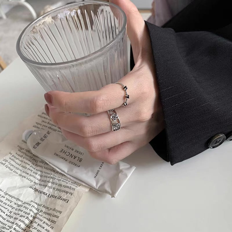 Damen Ring mit kunstvollem Rosendesign Shop Nory