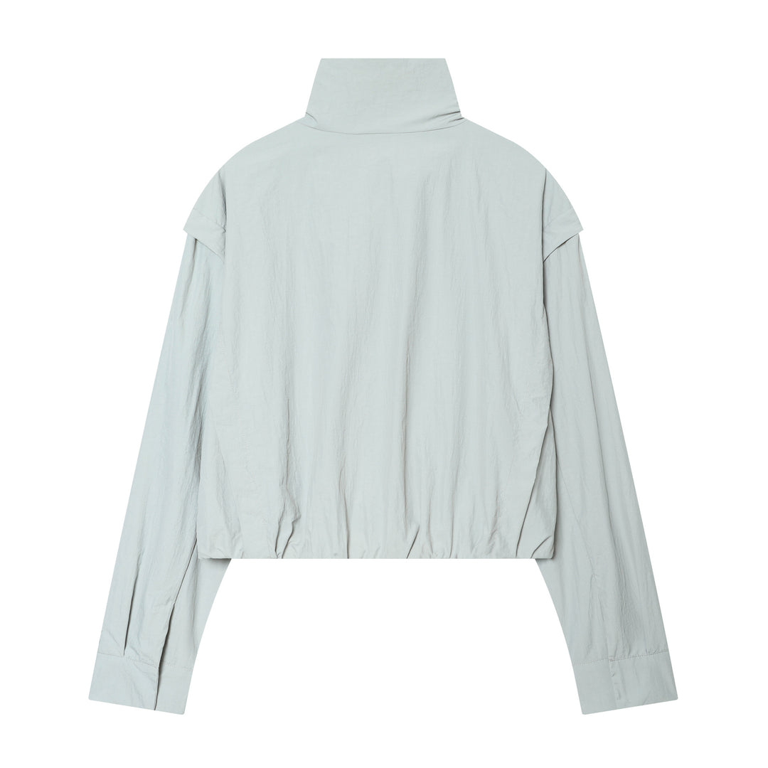 Damen Gekürzte technische Stehkragenjacke mit verdeckter Front Shop Nory